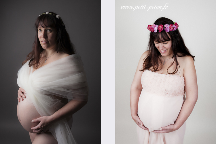 Photographe studio grossesse Paris